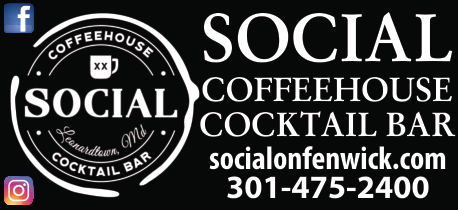 Social Coffeehouse and Speakeasy Print Ad