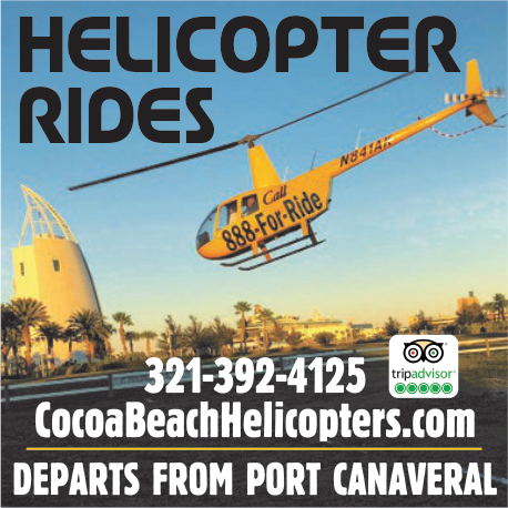Florida Air Tours Inc.     dba:  Cocoa Beach Helicopters Print Ad