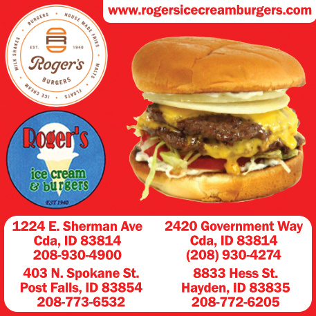 Roger's Ice Cream & Burgers Print Ad