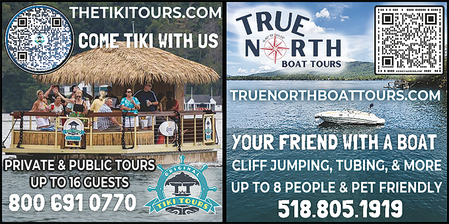 True North Boat Tours/Tiki Tours Print Ad