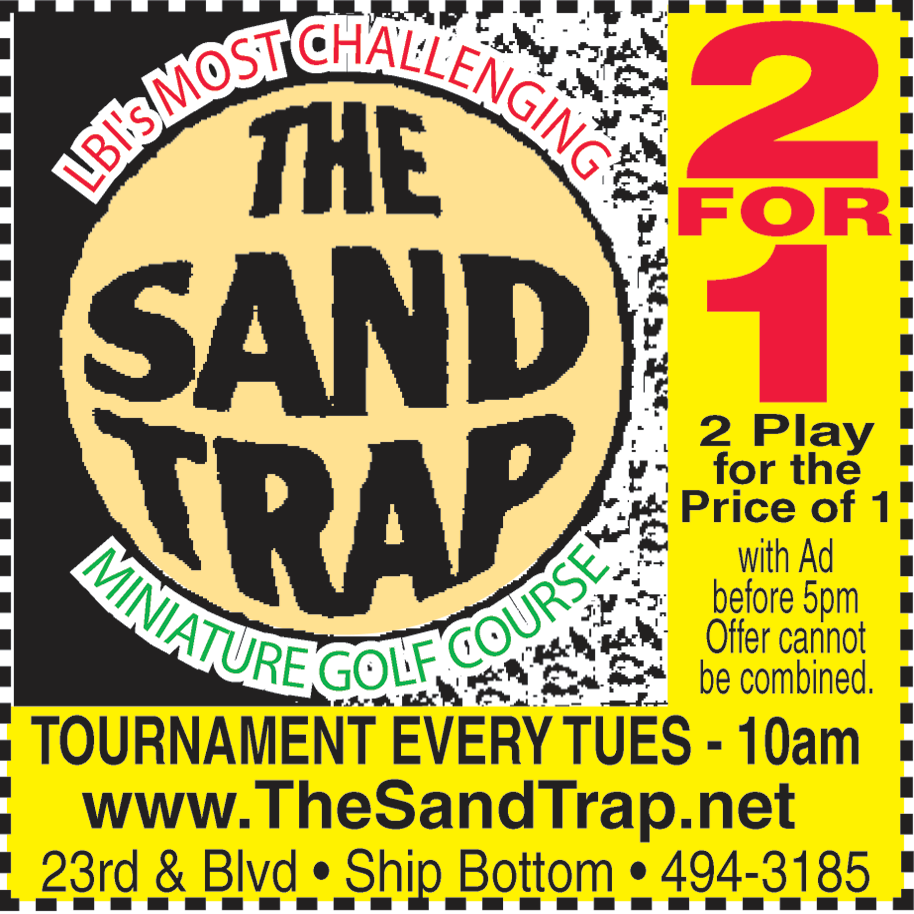 The Sand Trap Mini Golf Print Ad