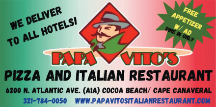 Papa Vito's Pizza and Italian Restaurant Print Ad