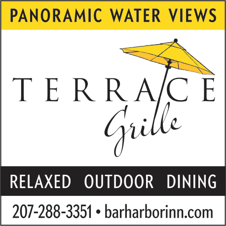 Terrace Grille at The Bar Harbor Inn & Spa Print Ad