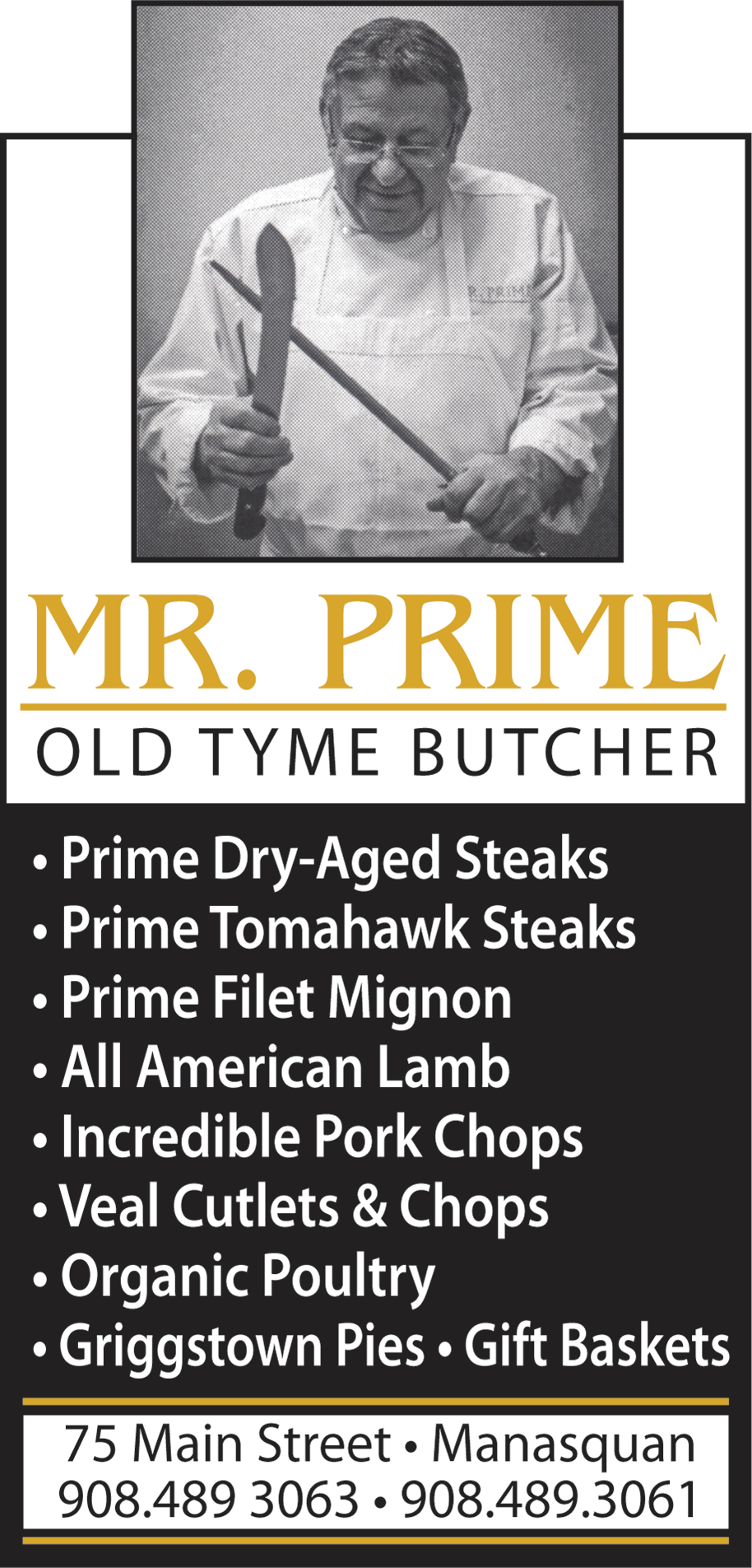 Mr. Prime Old Tyme Butcher Print Ad