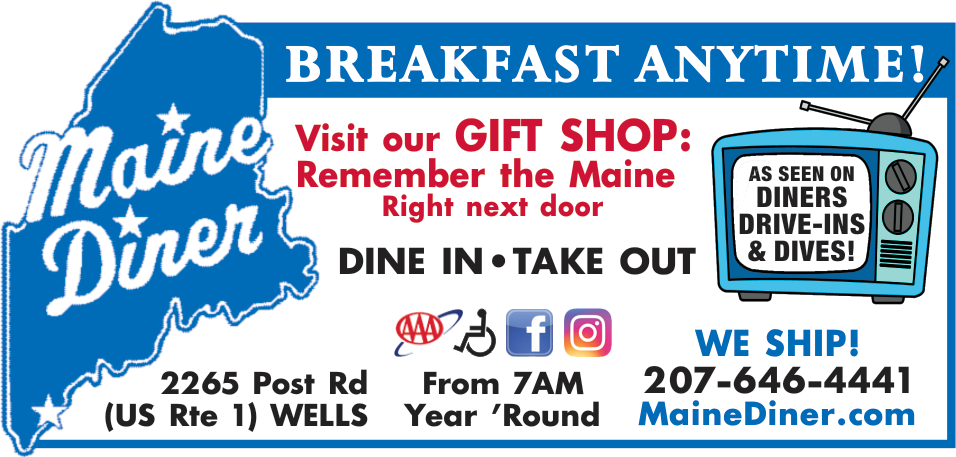 Maine Diner & Gift Shop Print Ad