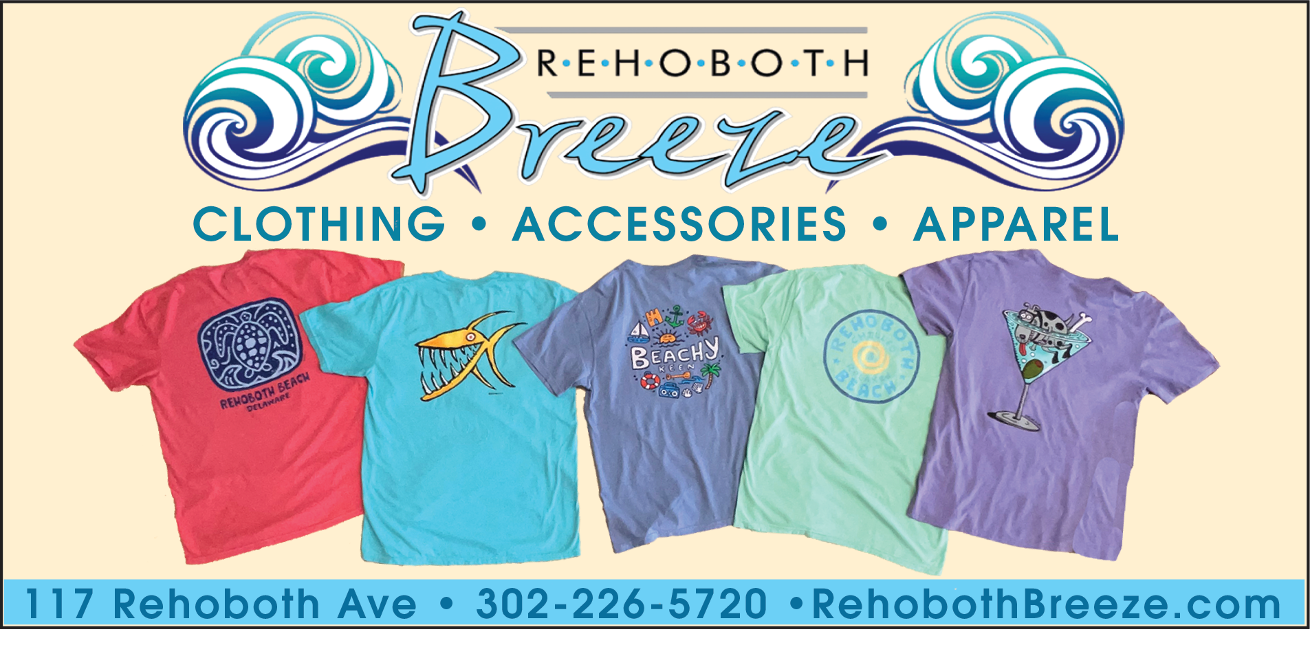Rehoboth Breeze Clothing Print Ad