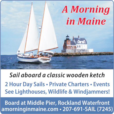 A Morning in Maine Sailing Print Ad
