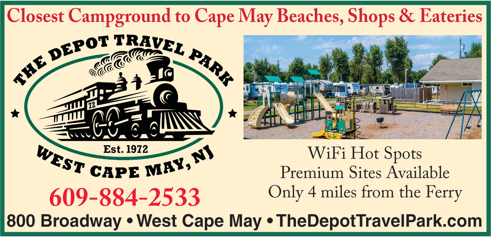The Depot Travel Park Print Ad
