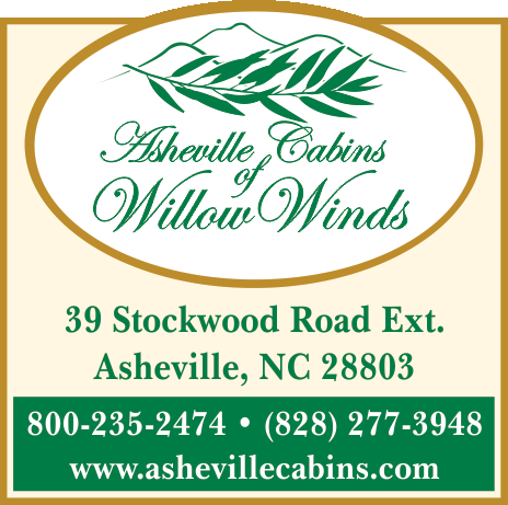 Asheville Cabins of Willow Winds Print Ad