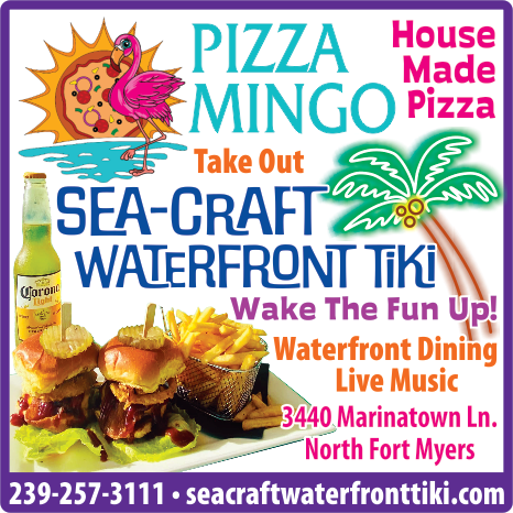 Sea-Craft Waterfront Tiki & Pizza Mingo Print Ad