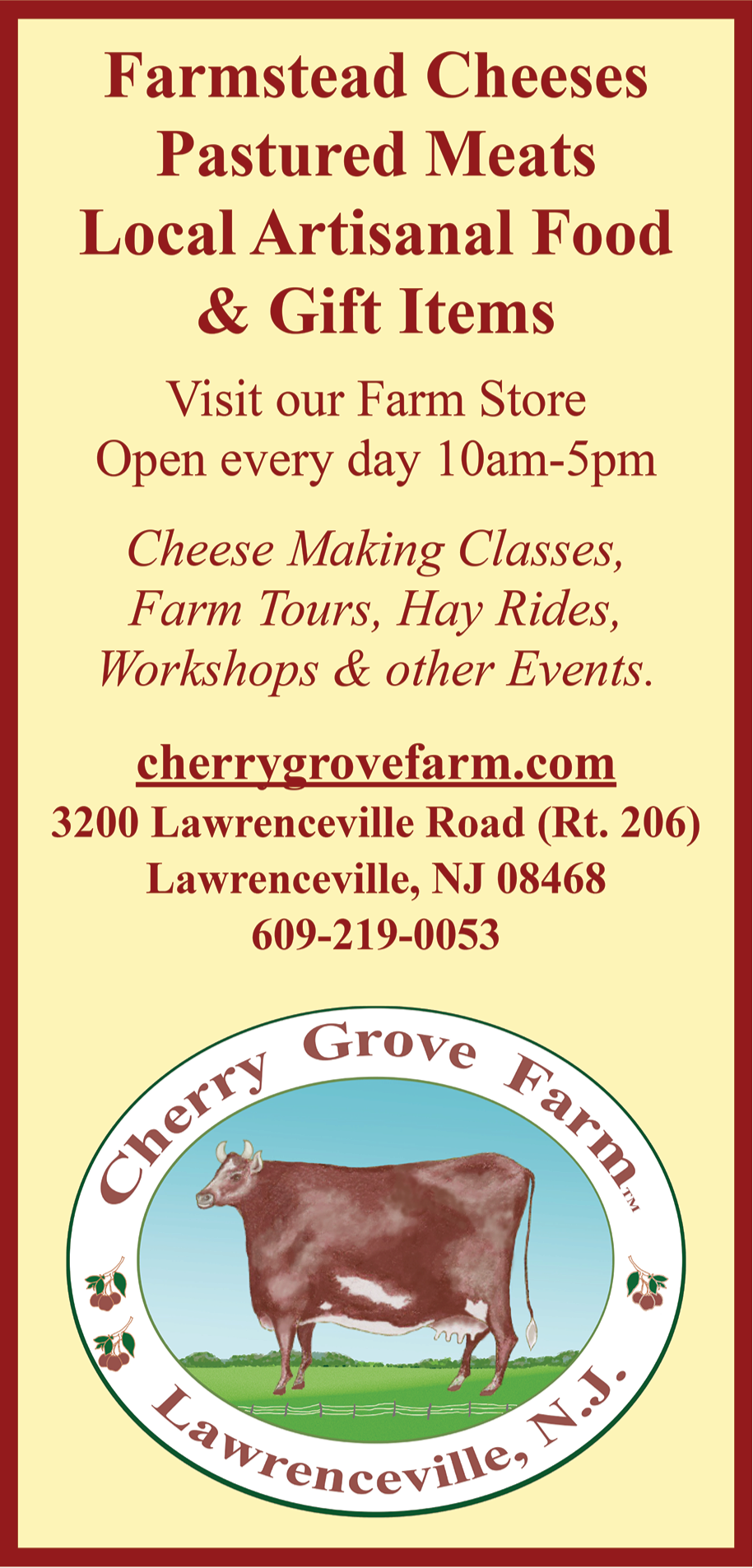 Cherry Grove Farm Print Ad