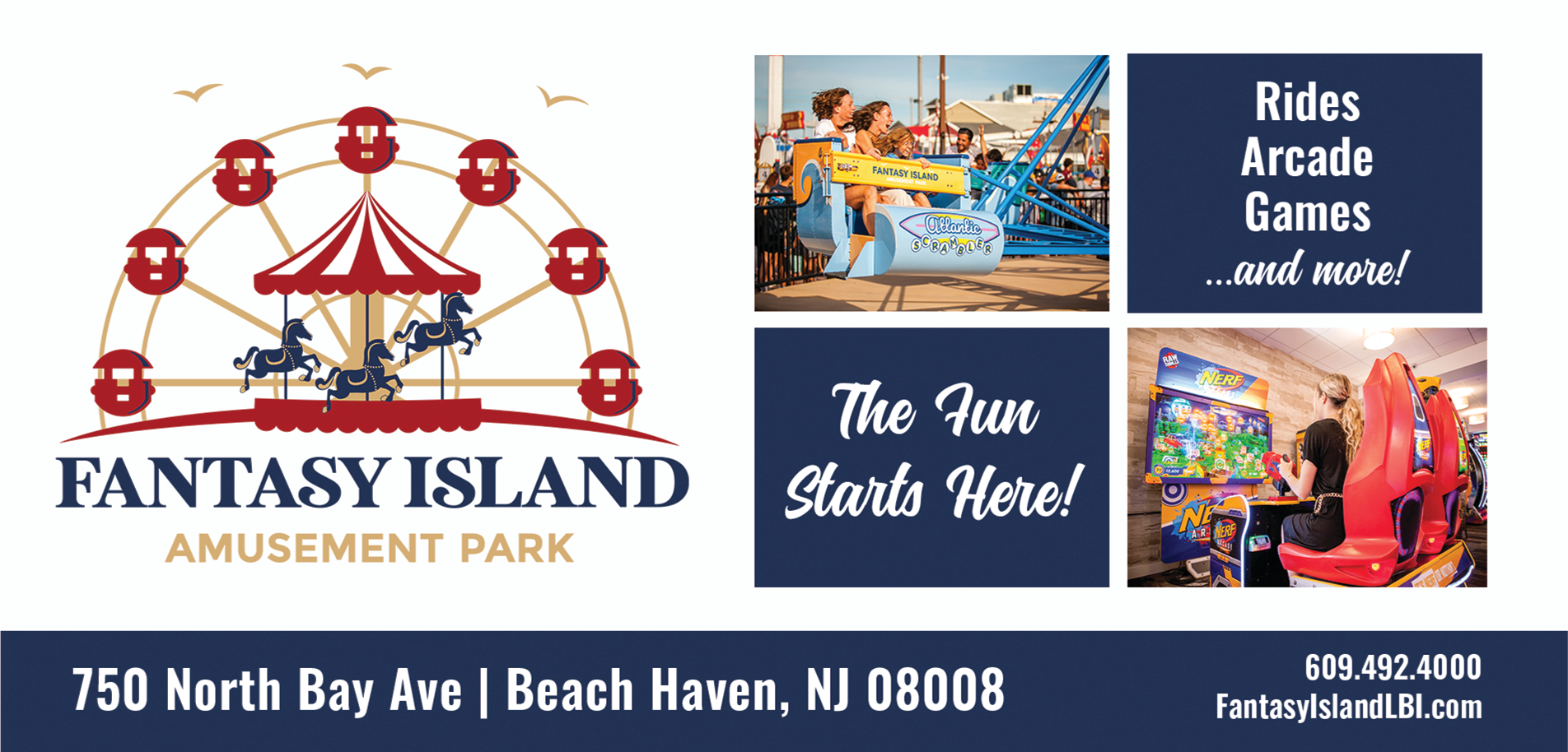 Fantasy Island Amusement Park Print Ad