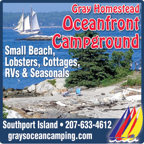 Gray Homestead Oceanfront Campground Print Ad