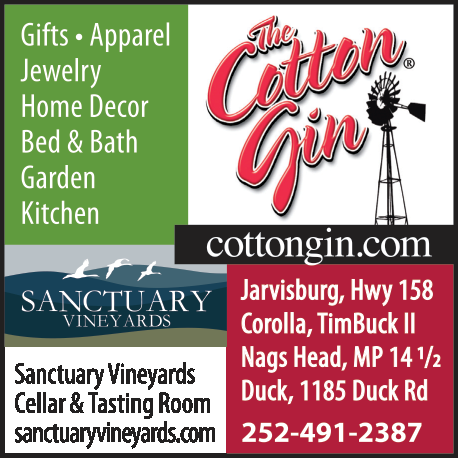 Cotton Gin Sanctuary Vineyards Tasting Room Print Ad