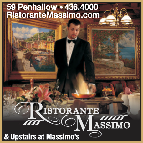 Ristorante Massimo & Upstairs at Massimo's Print Ad