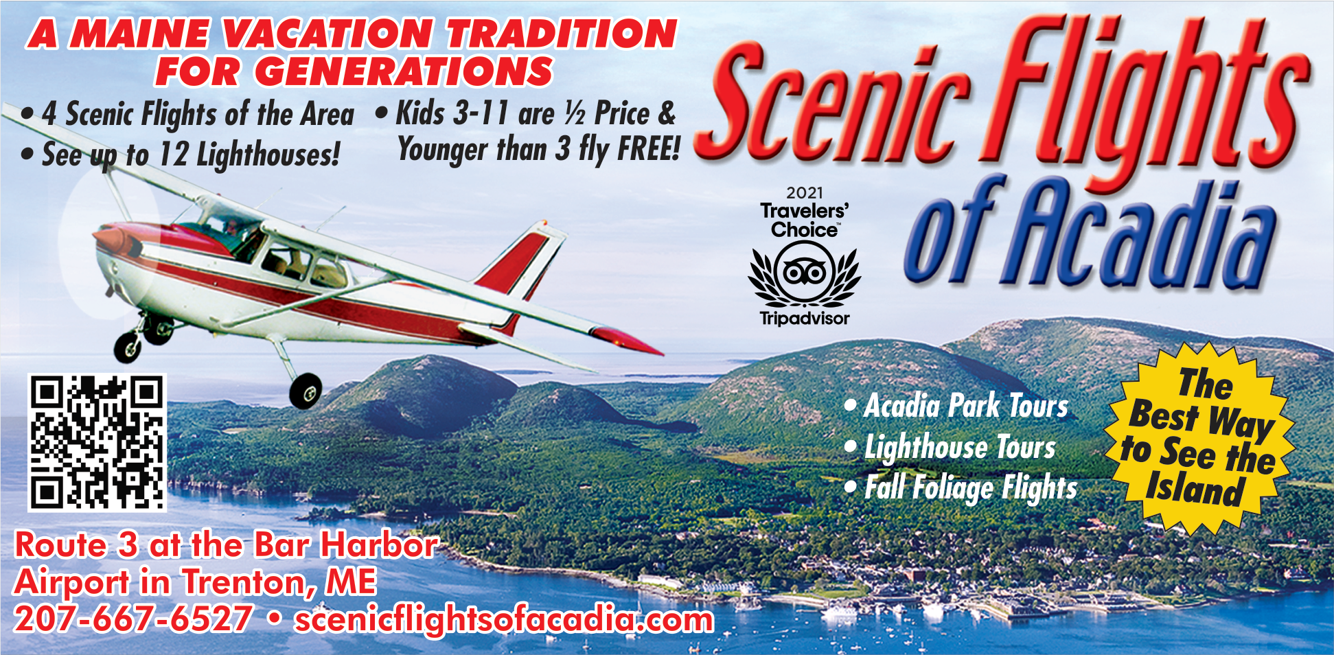 Scenic Flights of Acadia Print Ad