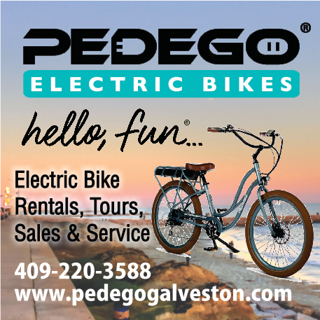 Pedego Electric Bikes Galveston Print Ad