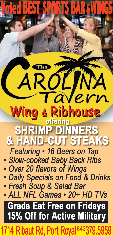The Carolina Tavern Wing & Ribhouse Print Ad