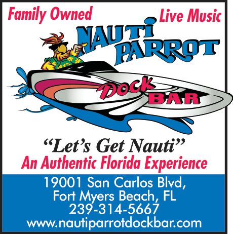 Nauti Parrot Dock Bar Print Ad