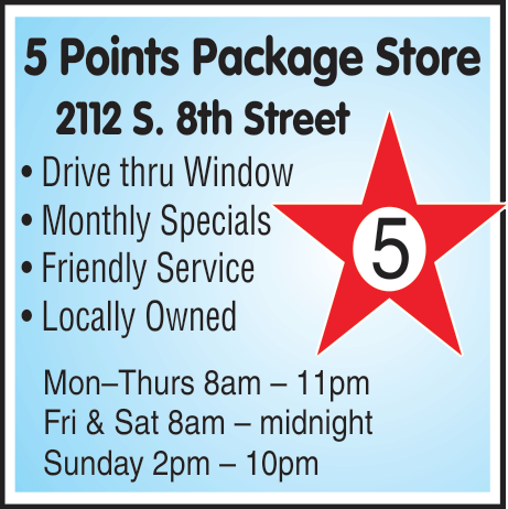 5 Points Package Store Print Ad