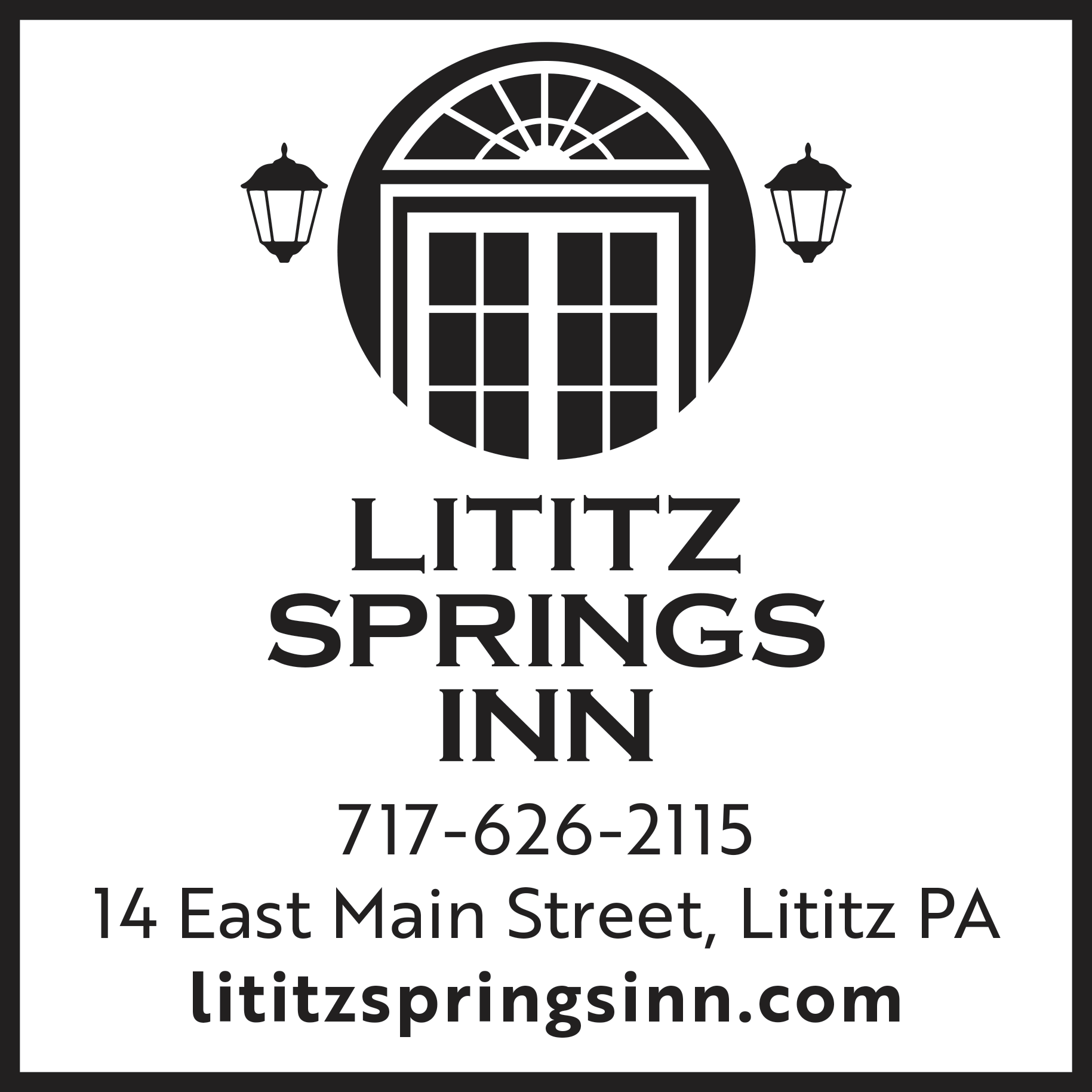 Lititz Springs Inn Print Ad