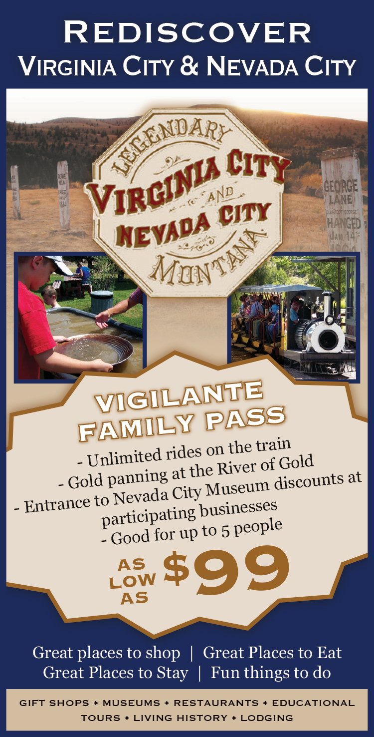 Virginia City & Nevada City Print Ad