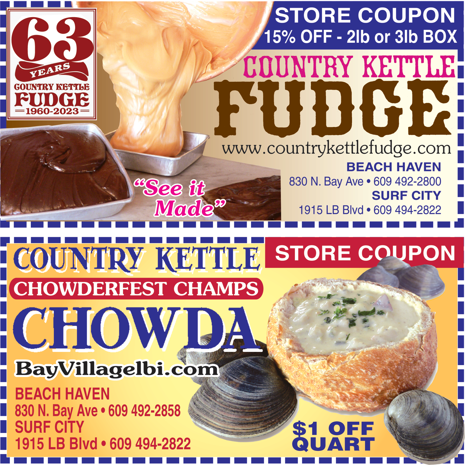 Country Kettle Fudge Print Ad