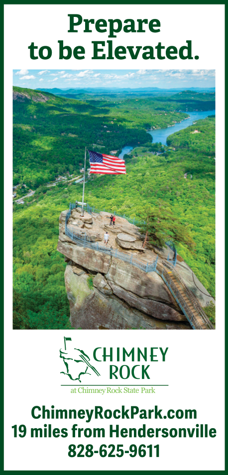 Chimney Rock at Chimney Rock State Park Print Ad