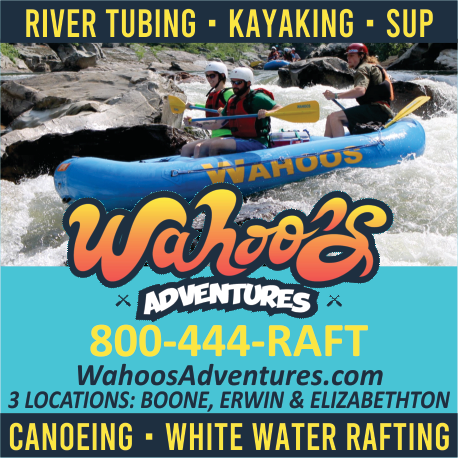 Wahoo's Whitewater Rafting Print Ad