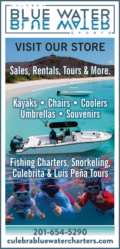 Culebra Blue Water Sport Sales, Rentals, Tours & More Print Ad