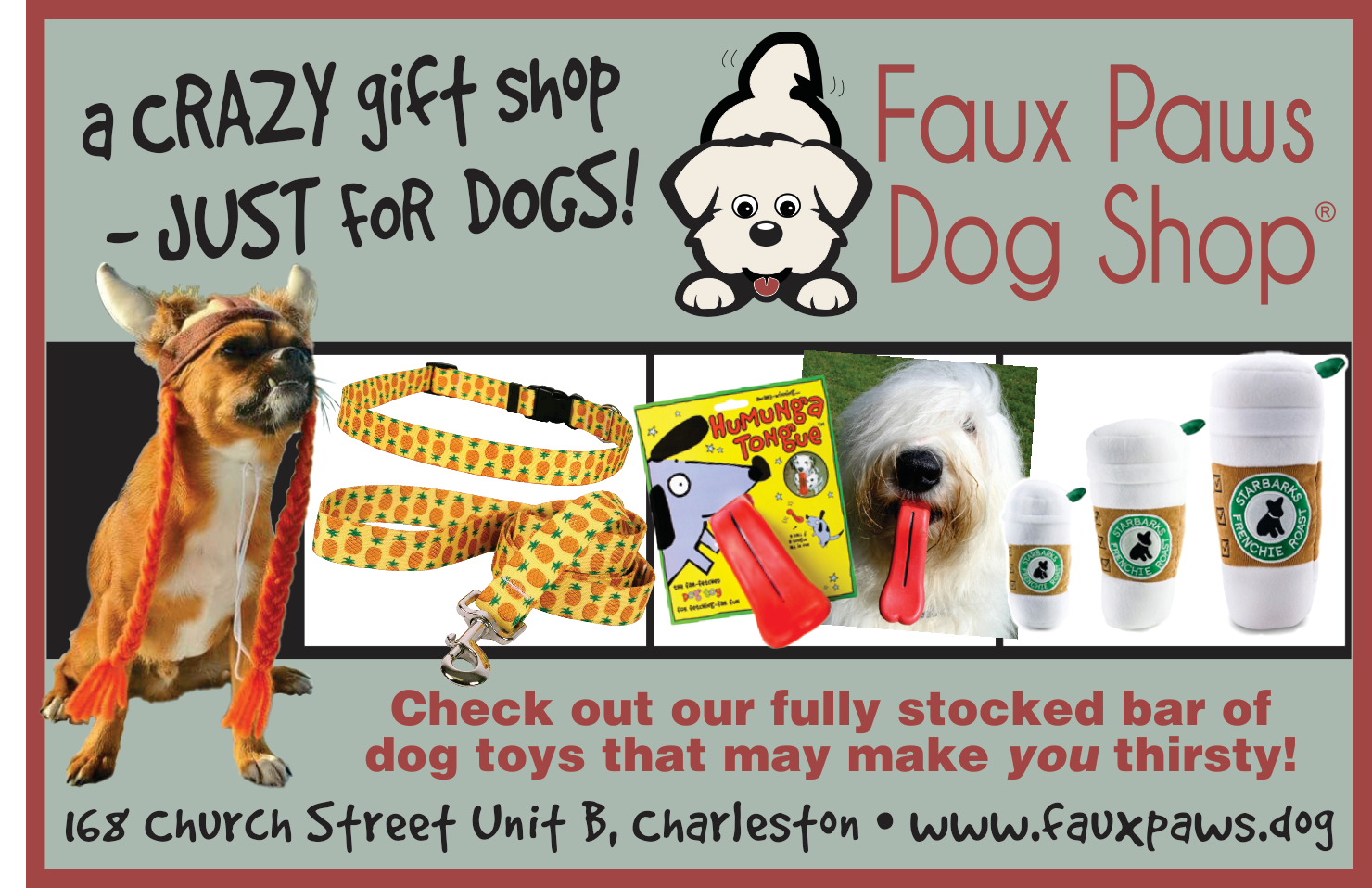 Faux Paws Dog Shop Print Ad