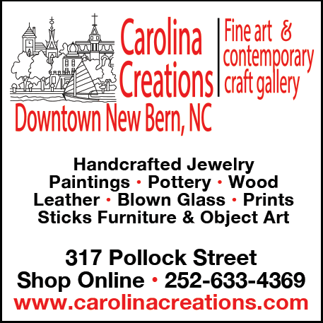 Carolina Creations Fine Art & Contemporary Craft Gallery Print Ad