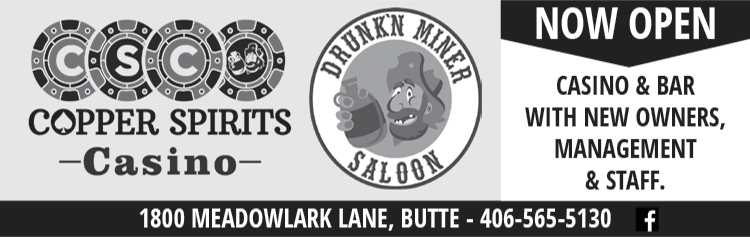 Drunk'n Miner Saloon & Copper Spirits Casino Print Ad