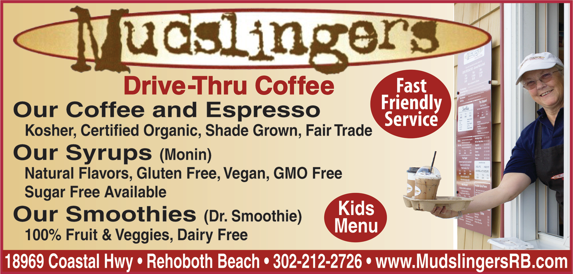 Mudslingers Drive-Thru Coffee Print Ad