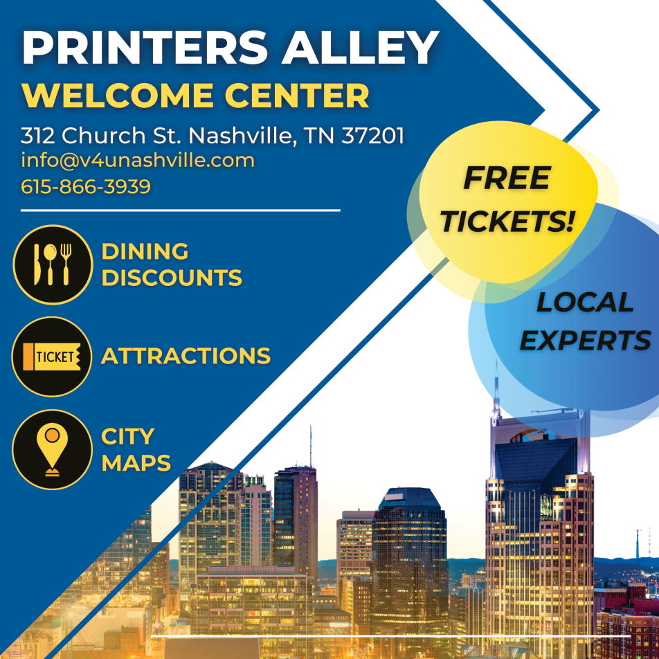 Printers Alley Welcome Center Print Ad