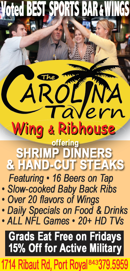 The Carolina Tavern Wings & Ribhouse Print Ad