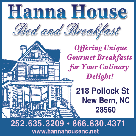Hanna House Bed & Breakfast Print Ad