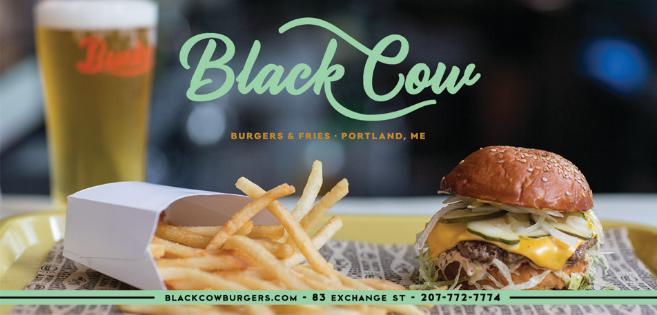 Black Cow Burgers & Fries Print Ad