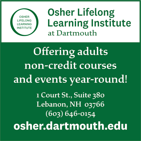 Osher Lifelong Learning Institute at Dartmouth Print Ad