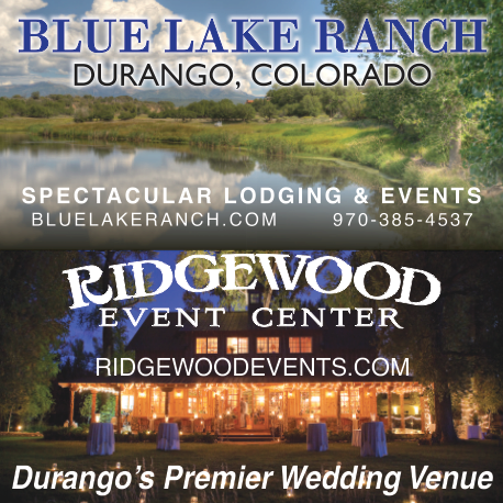 Blue Lake Ranch and Ridgewood Ranch event center Print Ad