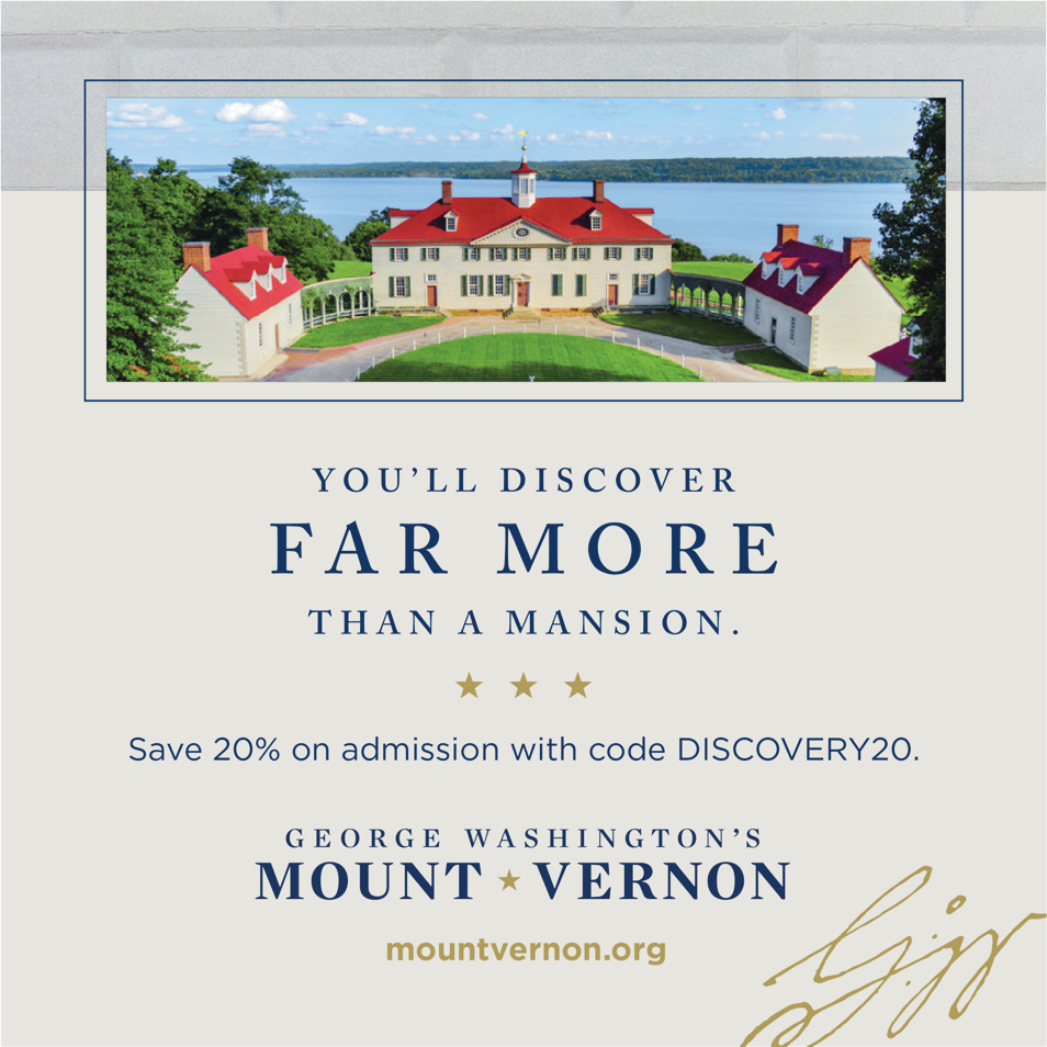 George Washington's Mount Vernon Print Ad