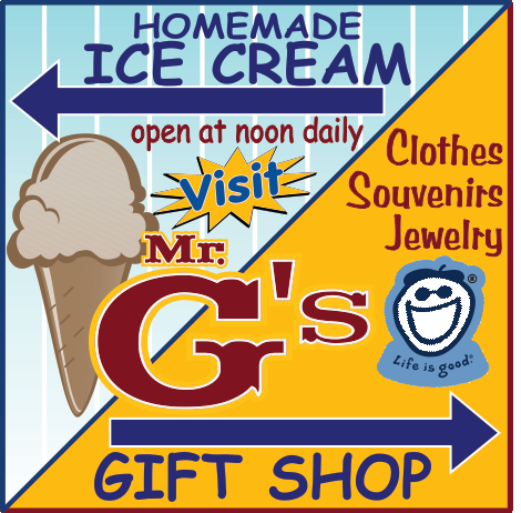 Mr. G's Ice Cream & Gift Shop Print Ad