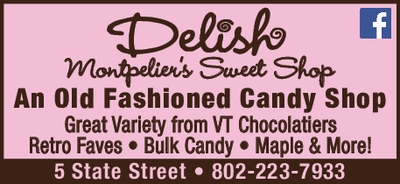 Delish Montpelier's Sweet Shop Print Ad