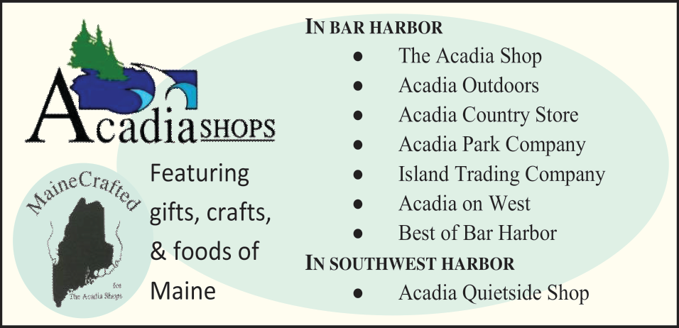 Acadia Shops of Bar Harbor Print Ad