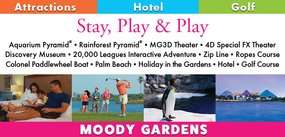 Moody Gardens Print Ad