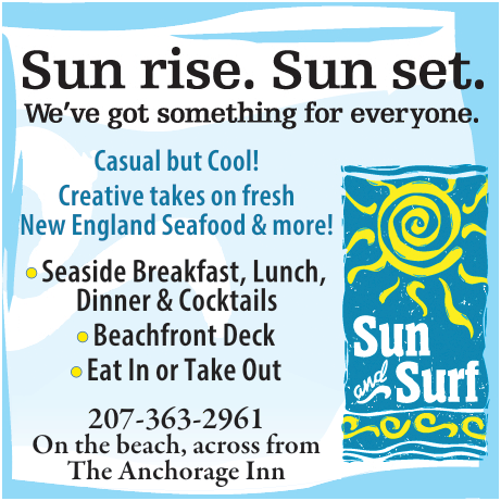 Sun and Surf Beachfront Restaurant Print Ad