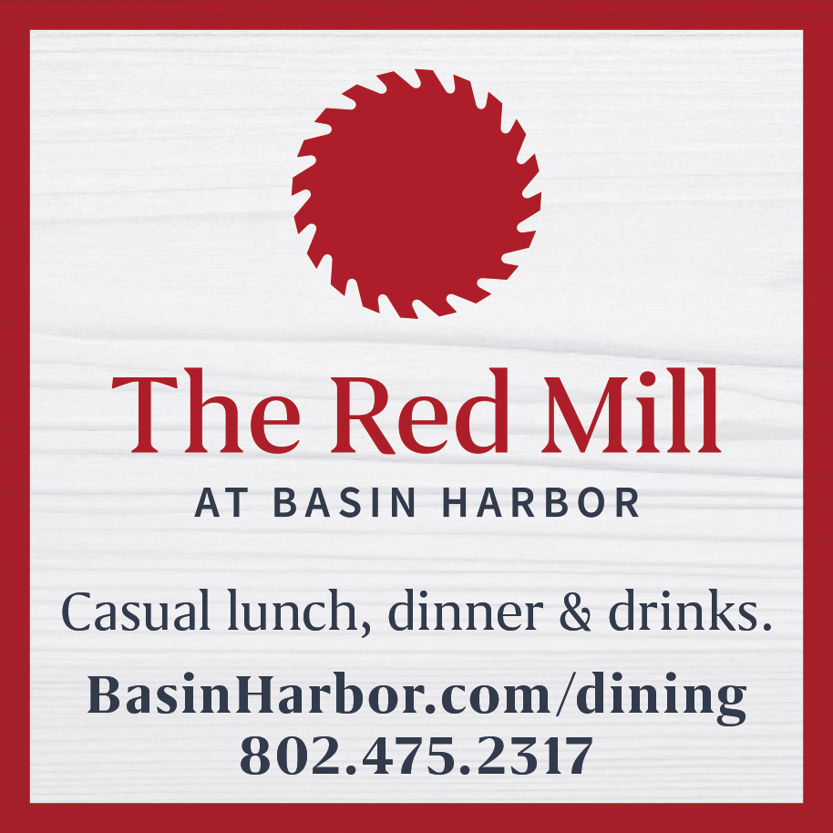 The Red Mill at Basin Harbor Print Ad