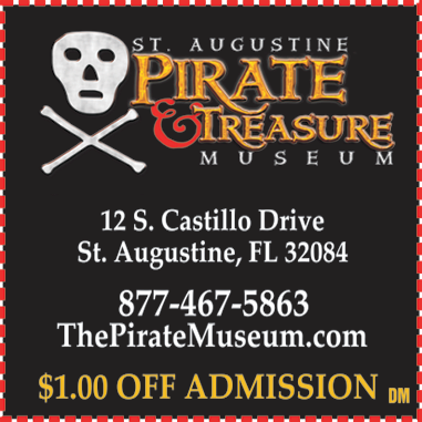 St. Augustine Pirate & Treasure Museum Print Ad