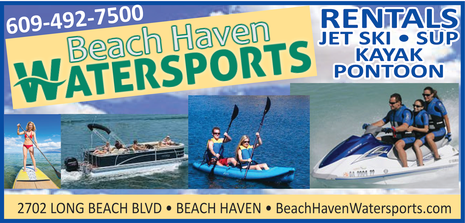 Beach Haven Watersports Print Ad