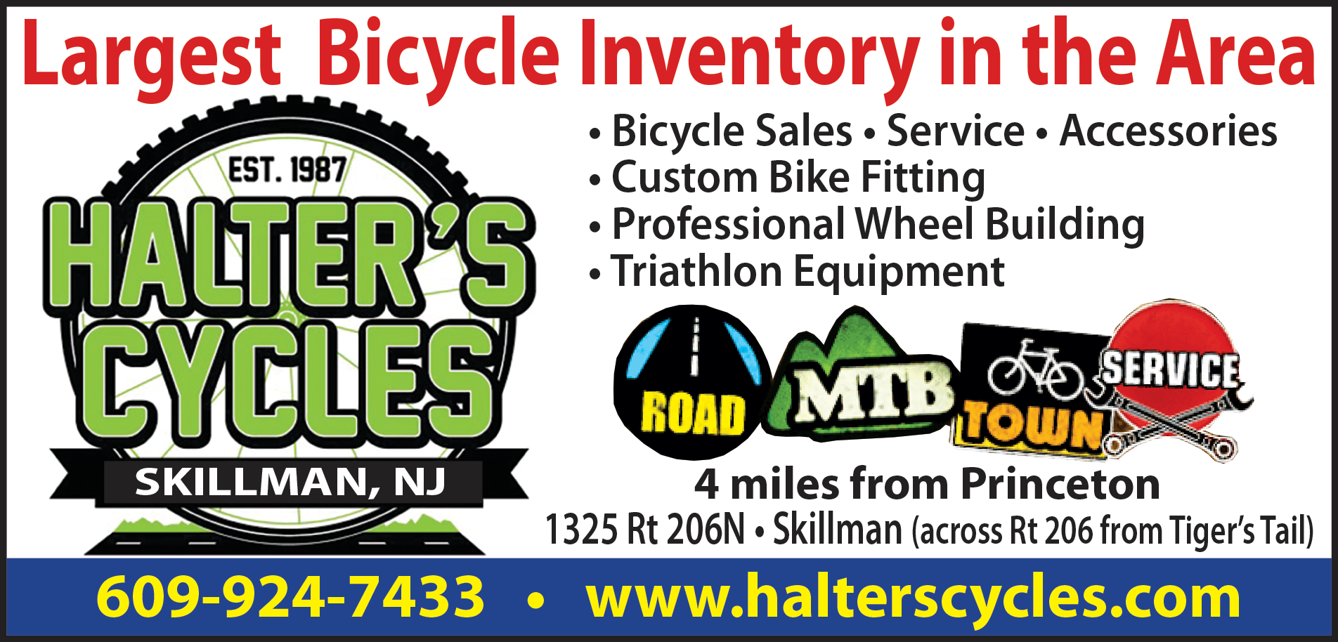Halter's Cycles Print Ad